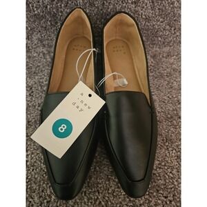 Womens Hayes Loafer Flats with Memory Foam Insole Black 8 A New Day